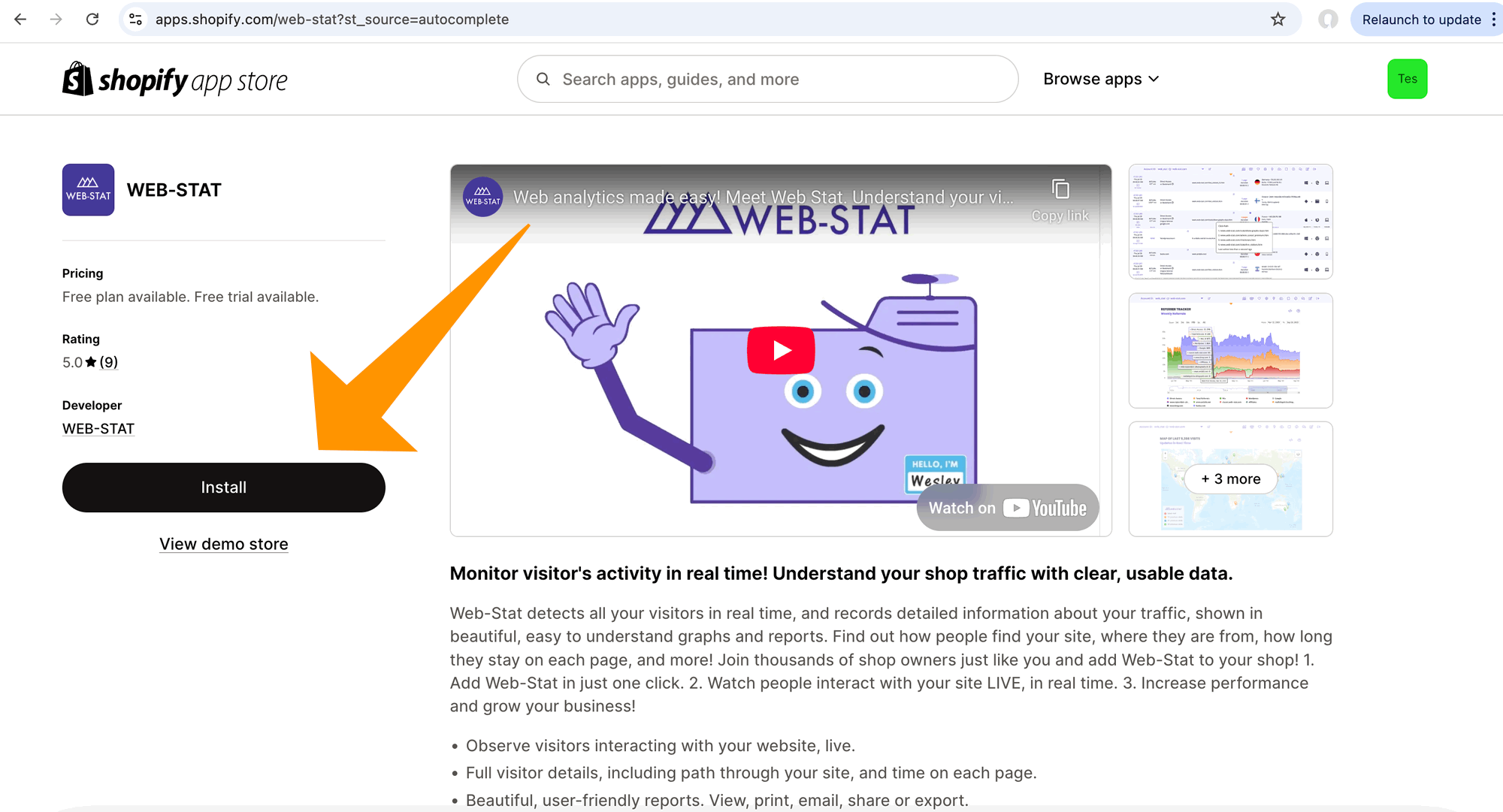 Ajouter Web-Stat 3